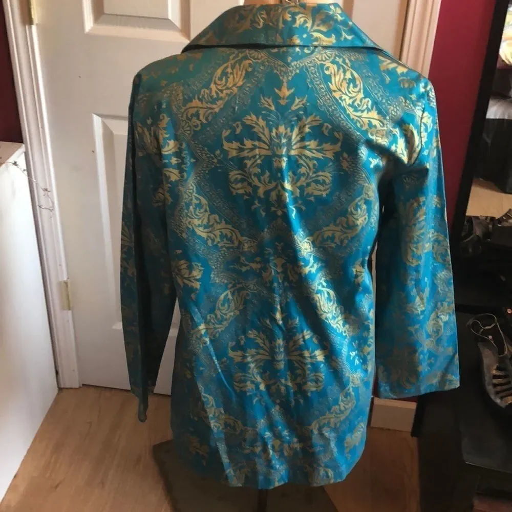 Additions by Chico’s Algiers blue jacket sz 1 - Picture 3 of 4